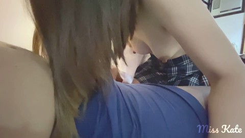 Nice ass, asian college teen, fucking delivery guy